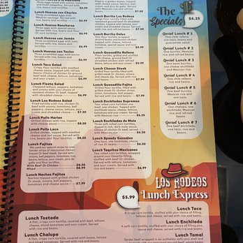 Los Rodeos - Menu - Mexican Near Me - Norton, Virginia