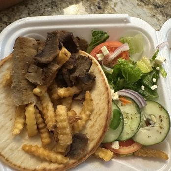 Taso's Greek Taverna - Beef lamb Gyro Dinner - Greek Near Me - Delray Beach, Florida