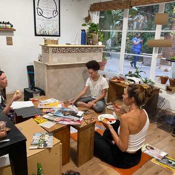 Get Togethers - a group of people sitting around a table - Yoga Near Me Get Togethers - a group of people sitting around a table - Yoga Near Me