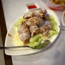 Crab Season - Honey Walnut Shrimp - nice flavor but lots of breading - my son loved it!