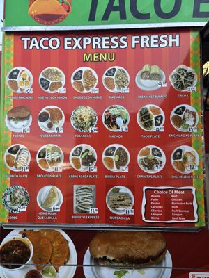 Menu photo 1 Taco Express Portland, OR