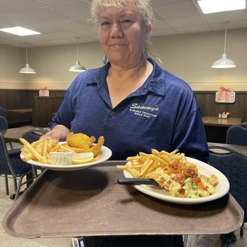 Sammy's - Velinda and our lunch - American Near Me - Castroville, Texas