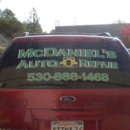 Vehicle window graphic.