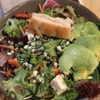 Fork & Salad - Kihei - Buckwheat noodle salad with wasabi peas on top - Salad Near Me - Kihei, Hawaii Fork & Salad - Kihei - Buckwheat noodle salad with wasabi peas on top - Salad Near Me - Kihei, Hawaii