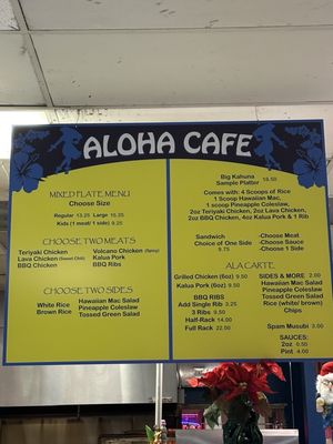 Menu photo 1 Aloha Cafe Bend, OR