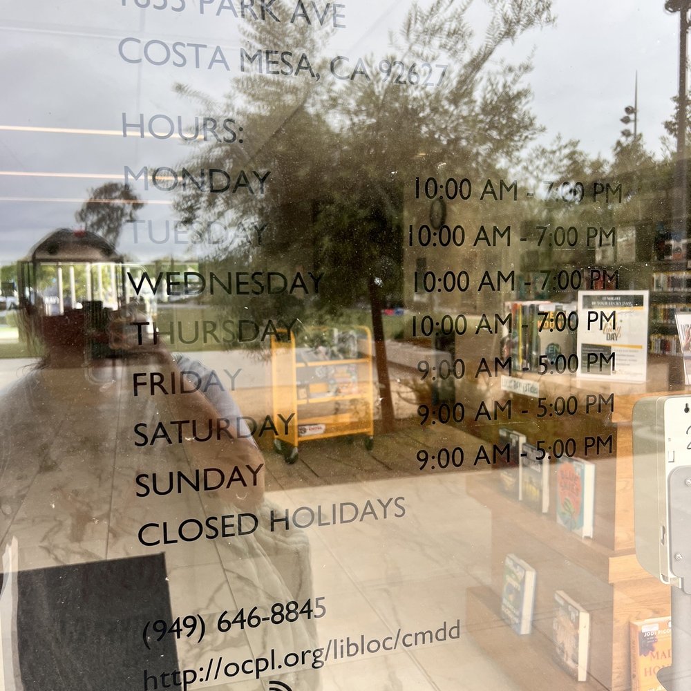 Orange County Public Libraries - Libraries Near Me - Costa Mesa, California