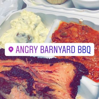 Angry Barnyard BBQ - Tri-tip, kept in your mouth brisket, potato salad, chili, cornbread and a extra side of pickles and sassy bbq sauce! - Barbeque Near Me - Bakersfield, California Angry Barnyard BBQ - Tri-tip, kept in your mouth brisket, potato salad, chili, cornbread and a extra side of pickles and sassy bbq sauce! - Barbeque Near Me - Bakersfield, California