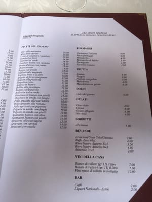 Menu photo 2 Da Dante Rome, RM