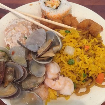 Asian Buffet - A snap of a friend's plate! - Buffets Near Me - Galloway, Ohio