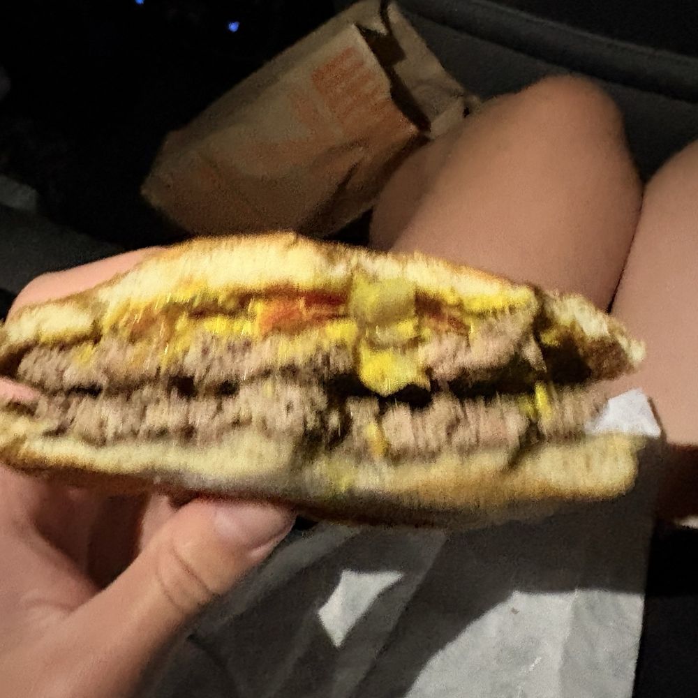 Whataburger - Cross section of #2 Double Meat Whataburger - Fast Food Near Me - Easley, South Carolina Whataburger - Cross section of #2 Double Meat Whataburger - Fast Food Near Me - Easley, South Carolina