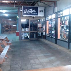 Serge's Cafe - Outside (when closed)... find it next to POW boardstore