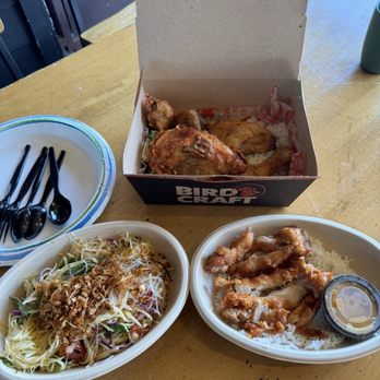 Bird Craft - 1/2 fried chicken = awesome! Def order it. Papaya salad = no good, see comments in post. - Thai Near Me - Frisco, Colorado Bird Craft - 1/2 fried chicken = awesome! Def order it. Papaya salad = no good, see comments in post. - Thai Near Me - Frisco, Colorado