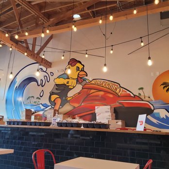 Angry Chickz - Inside. Eric helped us today. Eric was super nice and helpful. Thanks Eric - Chicken Shop Near Me - Oceanside, California