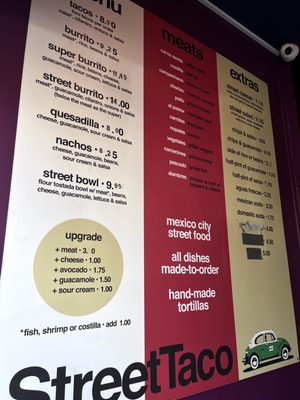Menu photo 3 Street Taco San Francisco, CA Menu photo 3 Street Taco San Francisco, CA