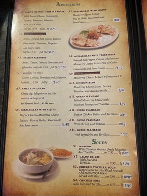 Menu photo 3 Ernesto's Mexican Restaurant Brookshire, TX