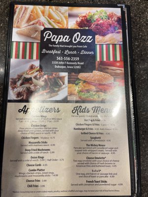 Menu photo 4 Papa Ozz Dubuque, IA