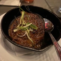 Baked eggplant with miso glaze