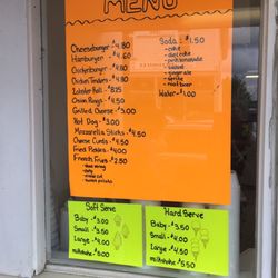 Dairy Bar - Menu