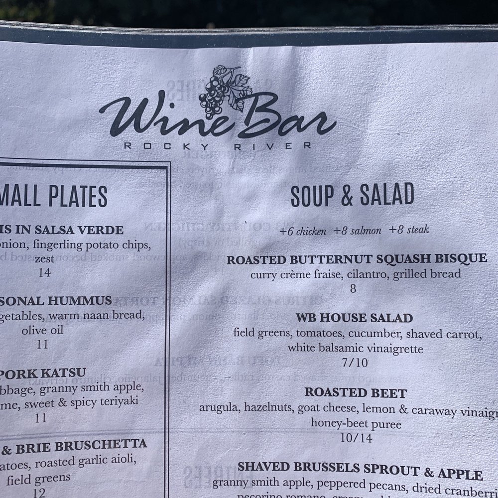 Wine Bar Rocky River - Menu snippet - Wine Bars Near Me - Rocky River, Ohio Wine Bar Rocky River - Menu snippet - Wine Bars Near Me - Rocky River, Ohio