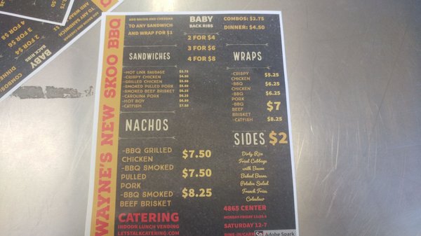 Menu photo 2 Wayne's New Skoo BBQ Omaha, NE Menu photo 2 Wayne's New Skoo BBQ Omaha, NE