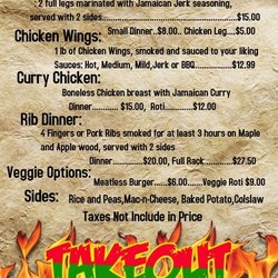 Bingi's BBQ Catering - 2018 Menu