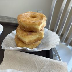 Stack of glazed donuts