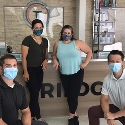 Los Gatos Sports Chiro - The team at Trilogy Wellness Center. Masks on for your safety.