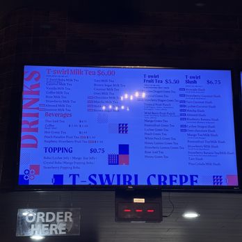 T-Swirl Crepe - Menu - Desserts Near Me - Las Vegas, Nevada T-Swirl Crepe - Menu - Desserts Near Me - Las Vegas, Nevada