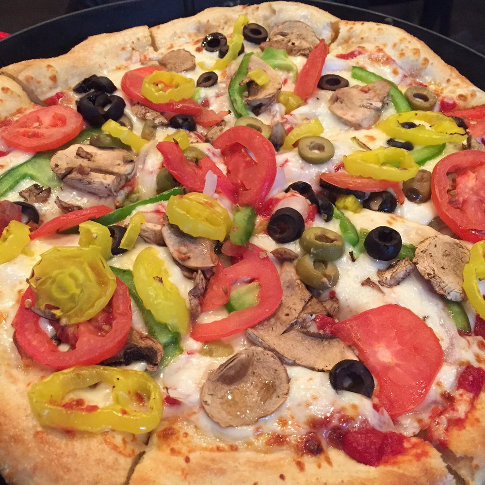Greek's Pizzeria - Garden supreme medium pizza - Pizza Near Me - Carmel, Indiana Greek's Pizzeria - Garden supreme medium pizza - Pizza Near Me - Carmel, Indiana