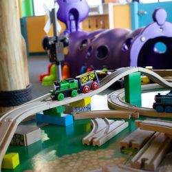 Giggles Drop-In Childcare - Lots of fun things to play with.