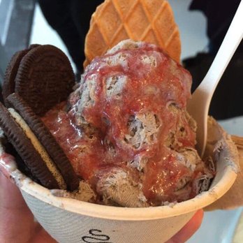 Powder - B. Jelly (Black Sesame w/ strawberry glaze & oreos) - Desserts Near Me - San Francisco, California Powder - B. Jelly (Black Sesame w/ strawberry glaze & oreos) - Desserts Near Me - San Francisco, California