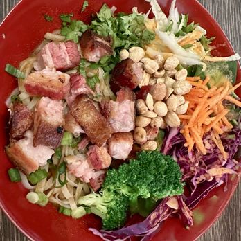 Ming's at La Cantera - Pork belly cilantro lime noodle bowl 11/2025 - Asian Fusion Near Me - San Antonio, Texas Ming's at La Cantera - Pork belly cilantro lime noodle bowl 11/2025 - Asian Fusion Near Me - San Antonio, Texas