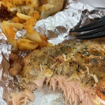 Harold's Bar & Grill - Stuffed salmon dinner - Chicken Wings Near Me - Atlanta, Georgia