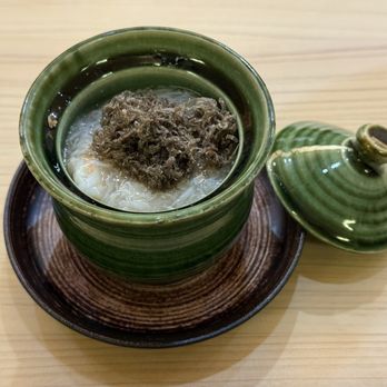 Ren Omakase - Crab chawanmushi with truffles from burgundy. - Sushi Bars Near Me - Menlo Park, California Ren Omakase - Crab chawanmushi with truffles from burgundy. - Sushi Bars Near Me - Menlo Park, California