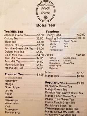 Menu photo 6 Poke Xpress Milpitas, CA