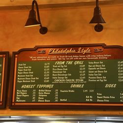 Uncle Sam's Submarines - Menu