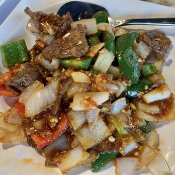 TD Cafe - Chili pepper beef.  What do you notice? - Cantonese Near Me - El Monte, California