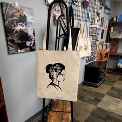 Beautiful and fun handmade market bags, all made by A Michigan artist