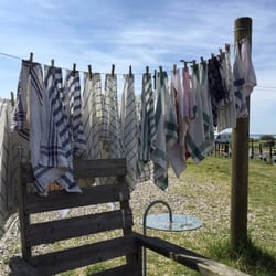 Hörte Brygga - Chefs towels making a pretty picture.
