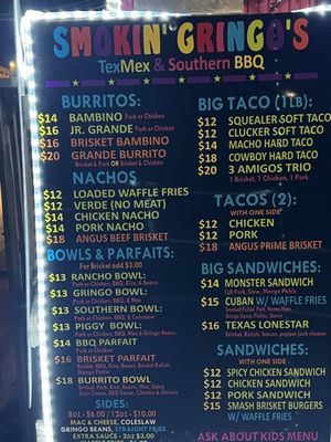 Menu photo 1 Smokin’ Gringo's Summerville, SC Menu photo 1 Smokin’ Gringo's Summerville, SC