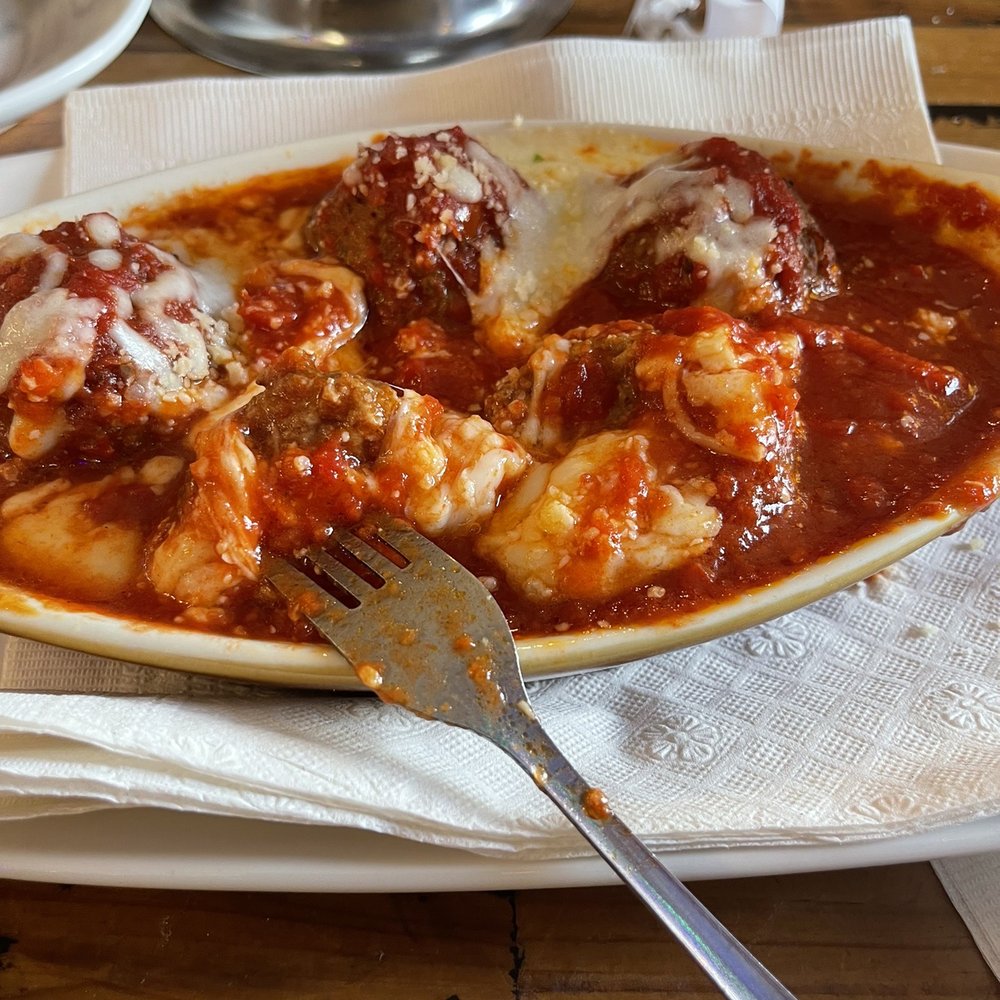 Salvos - Moistest meatballs swimming in marina and mozzarella - Pizza Near Me - Franklin, Tennessee
