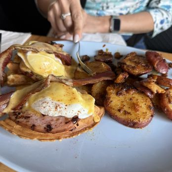 @ The Diner - The Bennyffle. Eggs Benedict with a waffle. - Coffee & Tea Near Me - Orlando, Florida @ The Diner - The Bennyffle. Eggs Benedict with a waffle. - Coffee & Tea Near Me - Orlando, Florida