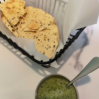 Discovery Indian Cuisine - Papadum with Indian Green Chutney - Indian Near Me - Palm Harbor, Florida Discovery Indian Cuisine - Papadum with Indian Green Chutney - Indian Near Me - Palm Harbor, Florida