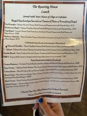 Menu photo 6 The Roasting House Virginia City, NV