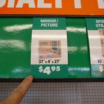 U-Haul - U Haul Mirror Box can be cut to size or doubled up to fit a ton of hard to ship items. $4.95 is a great price! - Trailer Rental Near Me - Salem, Oregon U-Haul - U Haul Mirror Box can be cut to size or doubled up to fit a ton of hard to ship items. $4.95 is a great price! - Trailer Rental Near Me - Salem, Oregon