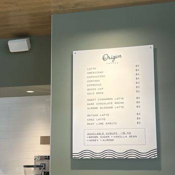 Origin Coffee - Menu - Coffee & Tea Near Me - Fresno, California Origin Coffee - Menu - Coffee & Tea Near Me - Fresno, California