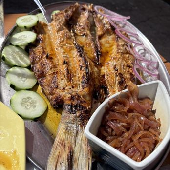 Coni'Seafood - Pescado zarandeado, the star- and those caramelized onions are delicious! - Seafood Near Me - Los Angeles, California Coni'Seafood - Pescado zarandeado, the star- and those caramelized onions are delicious! - Seafood Near Me - Los Angeles, California