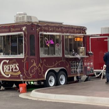 Crepes & Company  - a red food truck - Desserts Near Me - Springdale, Arkansas
