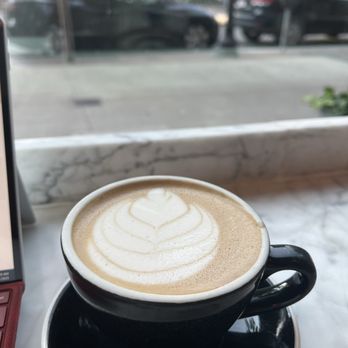 Tatte Bakery & Cafe | South End - Ginger Date Oatmilk Latte 12 oz w/ espresso - Bakeries Near Me - Boston, Massachusetts Tatte Bakery & Cafe | South End - Ginger Date Oatmilk Latte 12 oz w/ espresso - Bakeries Near Me - Boston, Massachusetts