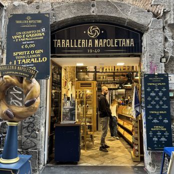 Taralleria Napoletana - Storefront of the original location - they have multiple other locations including at the train station - Wine Bars Near Me - Naples, NA
